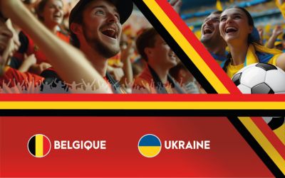 Match Belgique - Ukraine sur Grand écran à villers-le-bouillet.