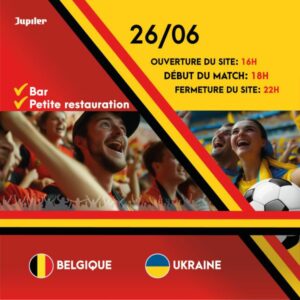 Belgique - Ukraine avec des places privilèges.